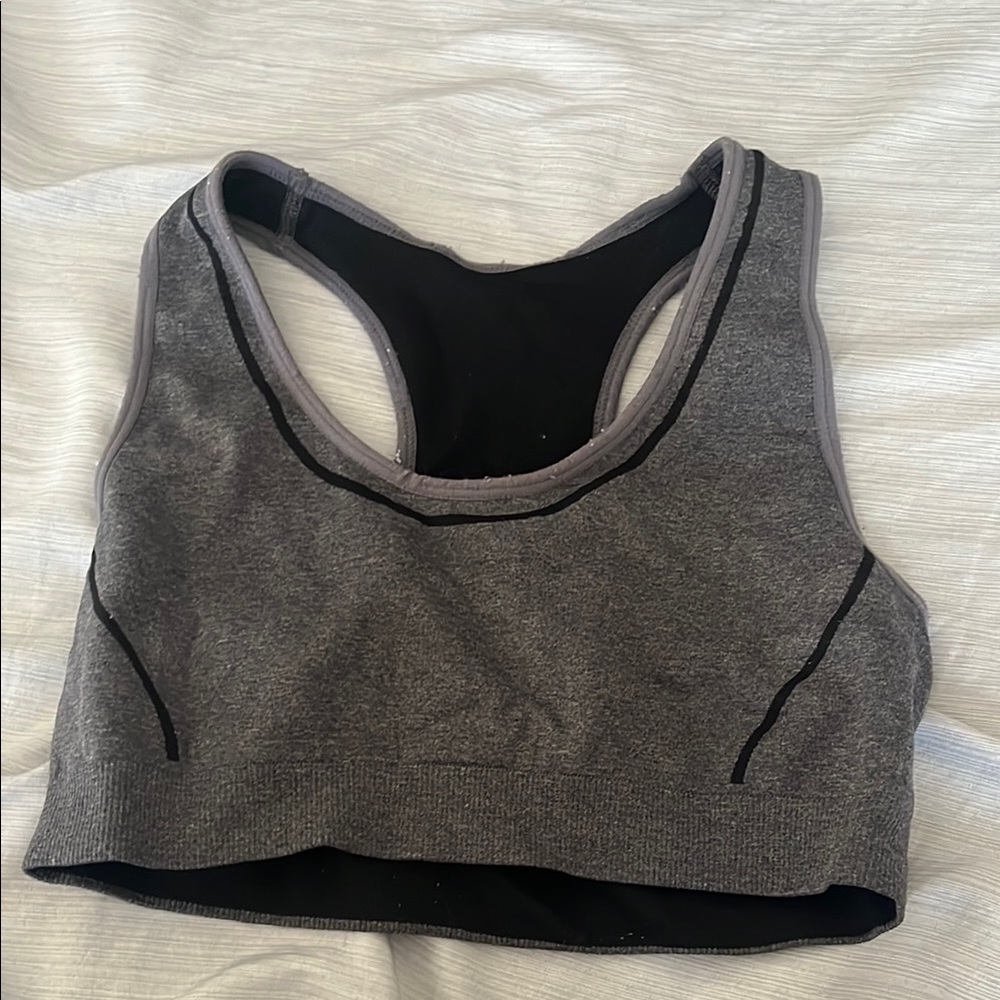 Gray Women's Sports Bra